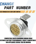 Two Pack Furnace Limit Switch M R L160F 10123525 Manual Reset 160 Degree Safety Switch For HVAC Heating Systems