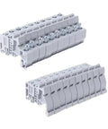 Ten Pack Din Terminal Blocks End Stop Bracket For EUK And EUK2 C Type G5AB Compatible Durable Electrical Wiring Block Kit