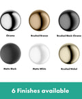 AddStoris Corner Basket In Brushed Black Chrome For Bathroom 1 Inch Shelf Organizer finishes including brushed black chrome.