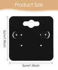 100 Pack Black Earring Display Cards With 6 Holes Each 5 X 5 Cm 2 By 2 In Jewelry Packaging Cards For Hanging Earrings Great Bang For Your Buck For Retail Displays And Craft Fairs, black card with holes