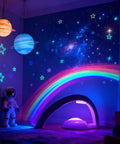 Rainbow LED Lights USB Powered Projector Night Light for Bedroom Kids Room creates magic rainbow on walls and ceiling