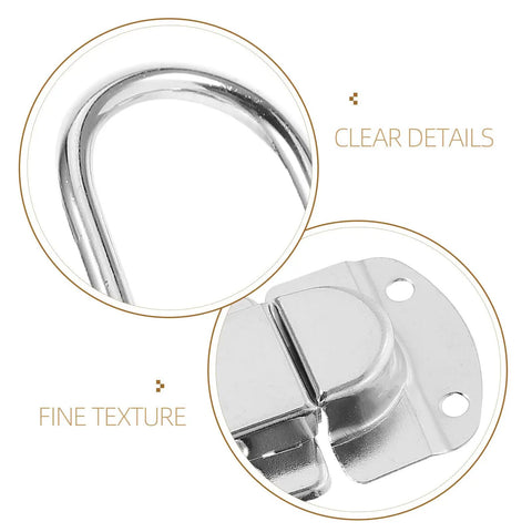Close-up of 2 Pack Zinc Alloy Cabinet Latch Locks For Jewelry Boxes With Dope Security showcasing details and texture