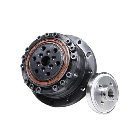 Wxs14-100 Harmonic Drive Reducer For Industrial Robots And Collaborative Arms, close-up view of gearbox and joint component.