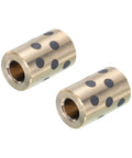 Slick Linear Motion Sleeve Bearings Built Tough With Self Lubricating Brass Graphite Providing Hassle Free Oilless Bushings Pack Of Two