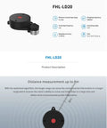 LD20 LiDAR Kit With 8 Meters Range And 360 Degree Scan, USB-TTL Adapter Included, Compatible With Raspberry Pi, shown in front view