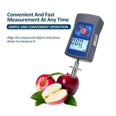 Big Time Digital Fruit Hardness Tester Meter Mini Penetrometer And Durometer Gauge For Pears Grapes And Oranges measuring apples