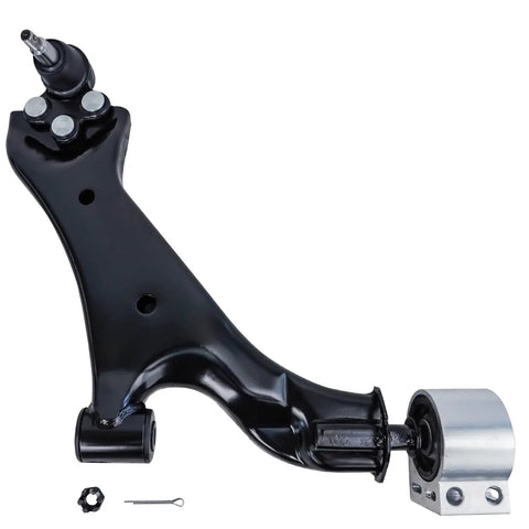 Chevy Equinox Front End Suspension Kit 6pc Replacement For 2010-2017 Includes Front Lower Control Arms With Ball Joints, Sway Bar End Links, And Outer Tie Rod Ends, black control arm
