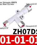 Heavy Duty Pneumatic Vacuum Generator For Industrial Gripping And Automation ZH Series Models With Pressure Ejector