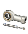 Floating Ball Joint End With Female Piston Rod And Ball Head Universal Pneumatic Cylinder Mounting Knuckle Bearing M18 By 1.5 Floating Male Thread Built To Last Heavy Duty Mechanical Linkage For Projects, metal rod end with cylinder
