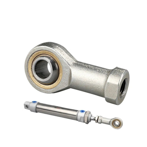 Floating Ball Joint End With Female Piston Rod And Ball Head Universal Pneumatic Cylinder Mounting Knuckle Bearing M18 By 1.5 Floating Male Thread Built To Last Heavy Duty Mechanical Linkage For Projects, metal rod end with cylinder