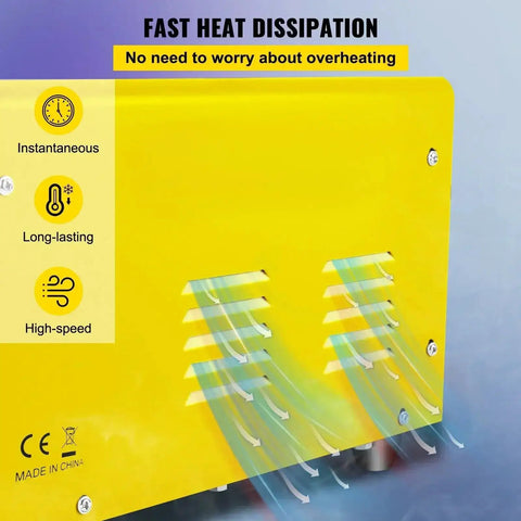 Close-up of heat dissipation feature on the DIY Friendly Professional Dent Repair Kit With 1.8KW Spot Welder And Stud Welder.