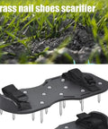 One Size Fits All Spike Lawn Shoes For Aeration Garden Yard Patio Work With Easy Strap Fit Durable Green Polypropylene Construction
