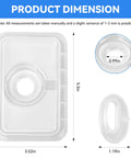 Replacement CPAP Gasket Kit for DreamStation 1 Flip Lid Seal and Humidifier Dry Box Inlet Seal, Silicone Gasket 1120613, Leak-Proof, Compatible With DreamStation Heated Humidifier by Philips Respironics, 3.52 x 5.3 in