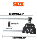 Heavy Duty Roller Chain Breaker Cutter Tool For Motorcycles Bicycles Go Karts And ATVs Fits Chains From 25 To 60 dimensions shown