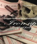 Old School Dagger Fencing Manual For Italian Arditi Assault Troops over old documents, gun, and skull