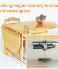 Adjustable 180 Degree Locking Hinges For DIY Bifold Doors And Folding Tables Zinc Alloy Construction 4 Pack shown installed on a wooden table