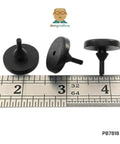 Round Rubber Bumper With Pull Through Mount For One Eighth Inch Hole In One Eighth Inch Thick Material Seven Eighths Inch Diameter