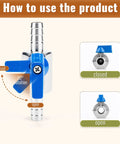 Diagram showing operation of Two Pack One Quarter Inch Hose Barb Ball Valve Kit In Stainless Steel With Clamps Mini Shut Off Valve rotation.
