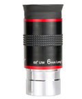 Six Millimeter Telescope Eyepiece With Ultra Wide 68 Degree Field Of View For Easy Target Grab And Smooth Tracking, High Magnification, Low Distortion, Quick Centering For Backyard Stargazing, black 1.25-inch eyepiece