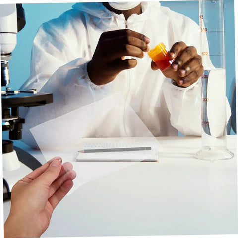 Hands-On Osmosis Demonstration Kit With 12 Cellophane Lab Sheets And Glassine Paper For Classroom Experiments displayed on a lab table