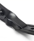 Close-up of a black V design removal tool from the Three Piece Body Clip Pliers Set For Automotive Panels And Plastic Anchors With Center Pins.