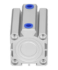 Compact 32Mm Bore Aluminum Pneumatic Cylinder Double Acting With Thin Seal SDA32x40 front view showing secure end caps.