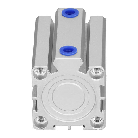 Compact 32Mm Bore Aluminum Pneumatic Cylinder Double Acting With Thin Seal SDA32x40 front view showing secure end caps.