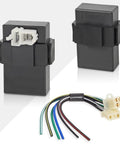 6 Pin DC CDI Box With Connecting Plug High Performance Racing Part For CG125cc 150cc 200cc 250cc Vertical Engine ATV Quad Go Karts Dirt Bike Scooter Plug And Play Quick Install, black rectangular units with wiring harness