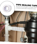 Peel And Stick Leak Repair Tape For Plumbers Rubberized Seam Tape For Outdoor Ducts And Water Leaks Three Meter Length Flexible Waterproof Quick Patch Seal For DIY Fixes No Downtime Needed Heavy Duty Seal applied on pipe