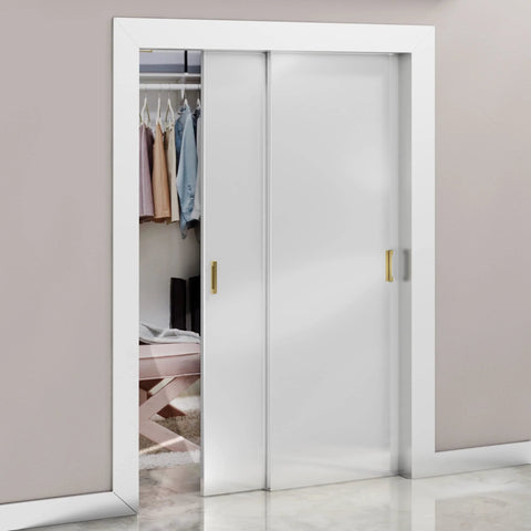 Sliding doors with Self Adhesive Edge Fingerpull Door Handle Set 2 Pack No Screws Required Peel And Stick Installation Ideal For Glass Metal