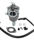 Carburetor Kit For John Deere Lawn Tractors LA105 LA115 108 102 X120 X145 L107 L108 LA125 D110 D105 Bolt On And Go With Factory Calibrated Fit By Replacement MIA11474 MIA12509 MIA11520 showing components including hoses and gaskets