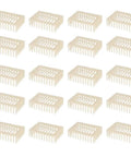 Beekeeping Queen Marker Cage Kit 20 Pack Clip Bee Catcher For Apiary Management in beige plastic, top view