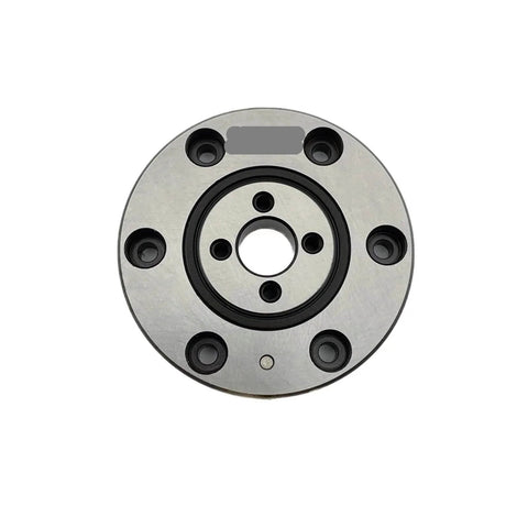 Front view of high precision crossed roller bearing with rings RU42, designed for heavy duty machinery and precision motion projects.