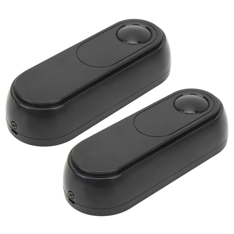 Infrared Beam Sensor For Door And Window Security, Wireless Alarm Beam Sensor IP55 Weatherproof For Indoor And Outdoor Use, shown in black