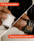 VersaBrew Two In One Coffee Maker With K Cup Compatibility Delivers 8 Oz, 10 Oz, Or 12 Oz Single Serves Or Full 12 Cup Carafe Iced Coffee Mode