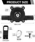 No Sweat Mini Electric Drill Pump For Quick Water Gasoline Diesel Transfer Portable Hand Held Fluid Extractor size measurements