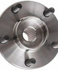 2 Piece Front Wheel Bearing And Hub Assembly For Ford Transit Connect 2.0L 2010 2013 And 2011 2012 5 Lug Direct Replacement OE Style Fitment Ships From USA, close-up of metal hub with lug pattern