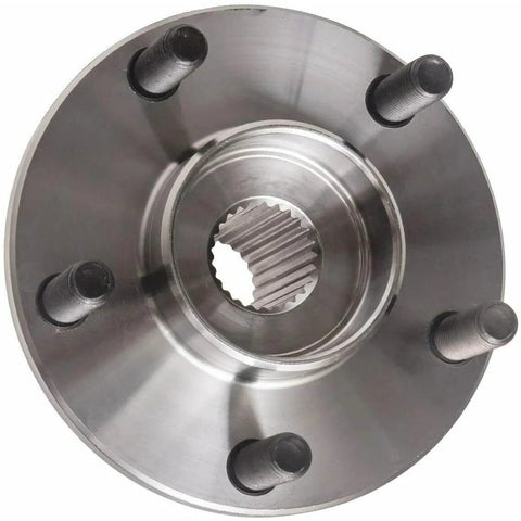 2 Piece Front Wheel Bearing And Hub Assembly For Ford Transit Connect 2.0L 2010 2013 And 2011 2012 5 Lug Direct Replacement OE Style Fitment Ships From USA, close-up of metal hub with lug pattern