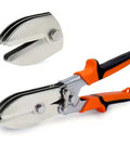 Five Blade Hand Crimper for Sheet Metal with Non Slip Grippy TPR Handle, 24-28 Gauge Duct Crimper, Heavy Duty Shop Tool