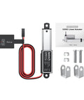 Mini Linear Actuator 12V IP54 Waterproof 42 Lbs 188N Stroke 1.2 In 30 Mm 5 Mm Per Sec Speed Ultra Compact 85 Mm Install Length to 115 Mm Max Extended 4.5 In for DIY Projects with wiring and mounts