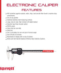 Stainless Steel IP67 Electronic Slide Caliper 0-8 Inch Range With .0005 Inch Resolution, Big LCD Display, RS232 Output