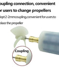 Close-up of propeller connection on 2S LiPo 8.4V 22W BM70 Brushed Submarine Thruster Sealed Waterproof IP68