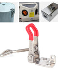 Heavy Duty Toggle Clamp Latch Adjustable Stainless Steel Draw Catch With 450 Pound Capacity for securing tool boxes and cabinets.