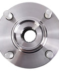 Close-up of 2 Piece Front Wheel Bearing And Hub Kit Set For 2002 2006 Lancer And 2000 2002 Mirage Direct Fit Beefed Up Replacement