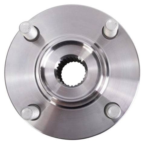 Close-up of 2 Piece Front Wheel Bearing And Hub Kit Set For 2002 2006 Lancer And 2000 2002 Mirage Direct Fit Beefed Up Replacement