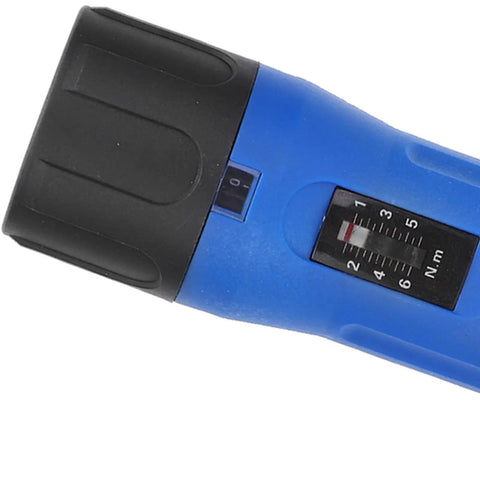 Budget-Friendly Preset Portable Screwdriver With Replaceable Bits For Precision Instruments And Machinery Manufacturing, Handy Hand Tool With Auto Forward And Reverse Switching And Audible Alarm, blue nylon shell