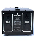 Back view of Powerful 3000W Auto Step Up And Step Down Voltage Transformer Converter 110 220V with input selection and fuses