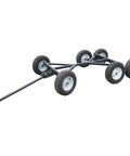 Tandem Axle Utility Wagon Built Tough With 2200 Lb Capacity, Adjustable Frame From 49 To 78 Inches, 46 Inch Steel Tongue, Model 03813 TM