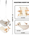 Baby Swing For Indoor And Outdoor Use Grab And Go Portable Swing With Adjustable Tree Design And 5 Point Safety Belt Cream Color
