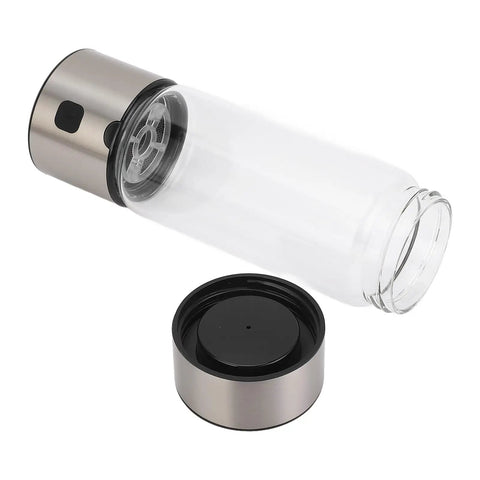 Portable Hydrogen Water Bottle With 1400ppb Generator, 460ml hydration cup, shown with detachable cap, lightweight durable design.